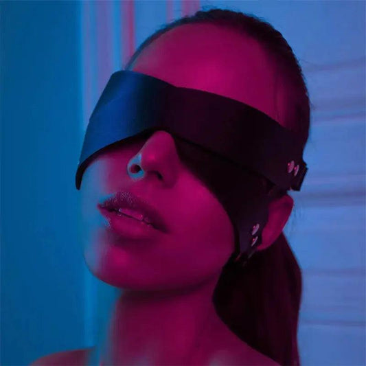 Luxury Leather Sleep Mask - MANDOTOS