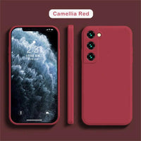 luxury Liquid Silicone Case for Samsung S24 Galaxy S20 S21 S22 S23 FE Plus Note10 20 A52 A31 A41 A71 A51 A72 A70 A50 Coque - MANDOTOS
