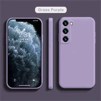 luxury Liquid Silicone Case for Samsung S24 Galaxy S20 S21 S22 S23 FE Plus Note10 20 A52 A31 A41 A71 A51 A72 A70 A50 Coque - MANDOTOS