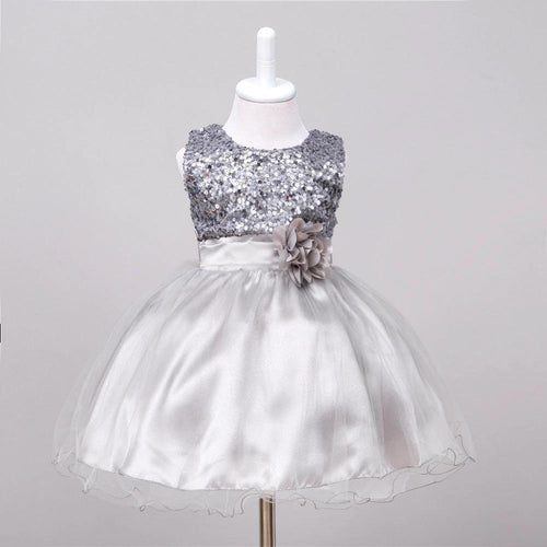 Baby Sequin Dress Flower Girl Wedding Princess Dress MANDOTOS