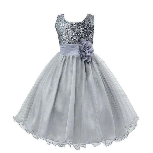 Baby Sequin Dress Flower Girl Wedding Princess Dress MANDOTOS