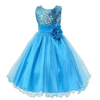 Baby Sequin Dress Flower Girl Wedding Princess Dress MANDOTOS