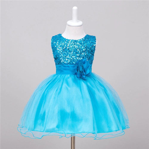 Baby Sequin Dress Flower Girl Wedding Princess Dress MANDOTOS