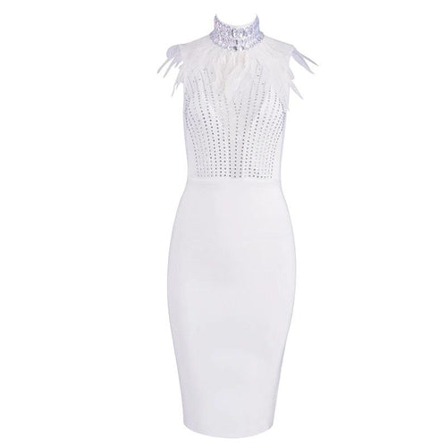 Bandage beads evening dress MANDOTOS