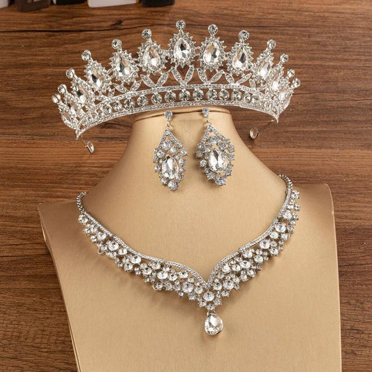 Elegant bridal crown by MANDOTOS featuring alloy and diamond accents, perfect for wedding or special occasion headdresses.