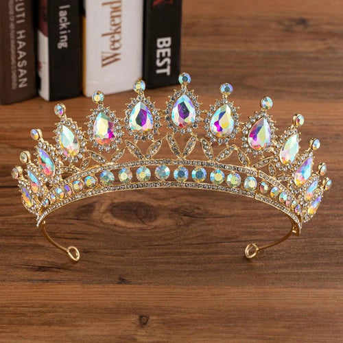 Elegant bridal crown by MANDOTOS featuring alloy and diamond accents, perfect for wedding fashion and elegant headdresses.