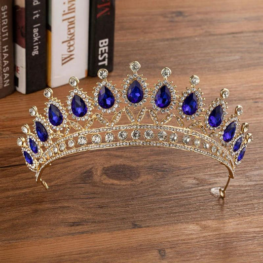 Elegant bridal crown by MANDOTOS featuring alloy and diamond accents, perfect for wedding fashion and special occasions.