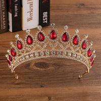 Bridal Crown Wedding Alloy Diamond Crown Fashion Elegant Headdress MANDOTOS