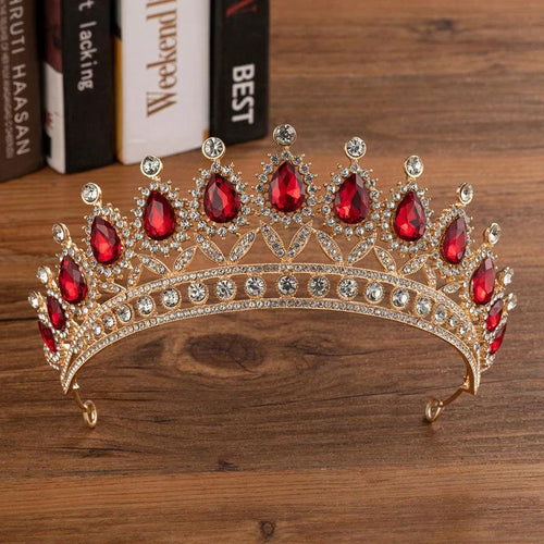 Elegant bridal crown by MANDOTOS with alloy and diamond accents, perfect for wedding or special occasion headdresses.