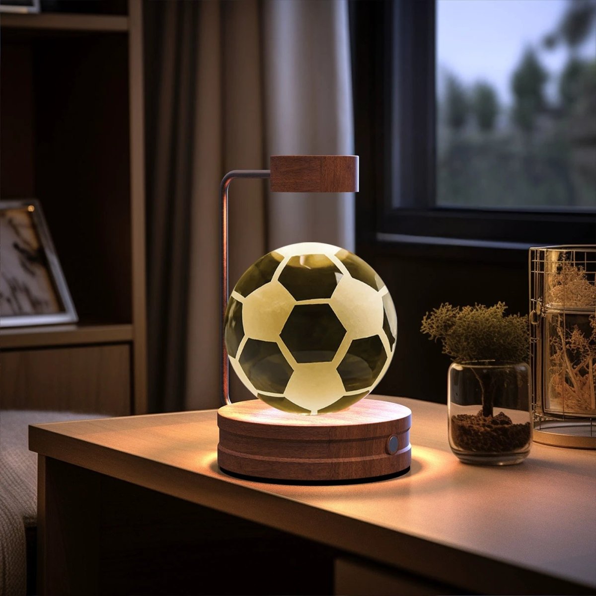 Crystal Ball Cosmic Dinosaur Indoor Night Light USB Power Warm Bedside Light Birthday Gift Night Lamp MANDOTOS