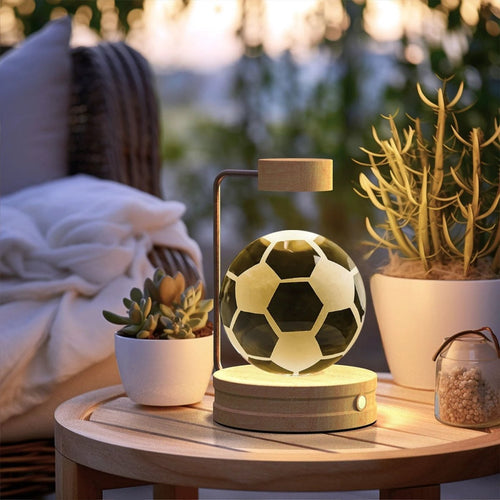 Crystal Ball Cosmic Dinosaur Indoor Night Light USB Power Warm Bedside Light Birthday Gift Night Lamp MANDOTOS