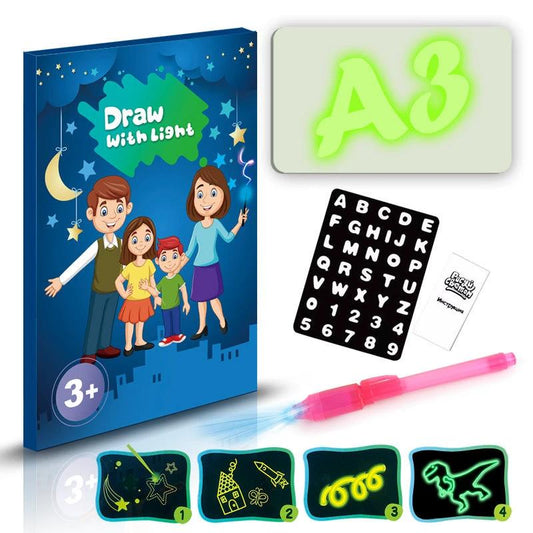 Educational Toy Drawing Pad 3D Magic 8 Light Effects Puzzle Board Sketchpad MANDOTOS