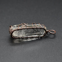 Hot Selling Stone Crystal Pillar Tree Of Life Pendant Ins Fashion Necklace MANDOTOS