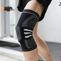 Mandotos KneePro Fitness Knee Pads providing support and protection for running and physical activities, with padded cushioning and adjustable straps.