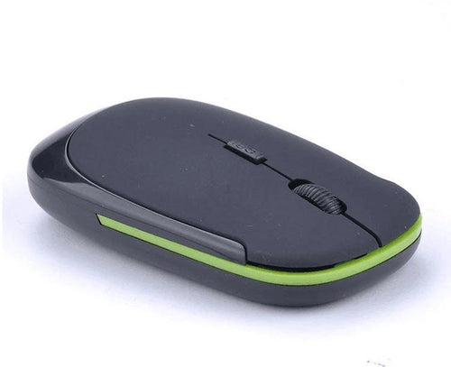 Mandotos wireless laptop mouse with ergonomic design and clickable buttons, ideal for comfortable computer navigation.