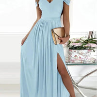 Long Floor Length Elegant Greek Style Pleated Dress MANDOTOS