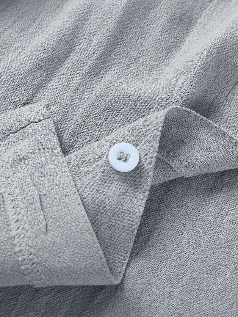 Men's Casual Beach Shirt - Short Sleeve Button Down for Effortless Summer Style MANDOTOS