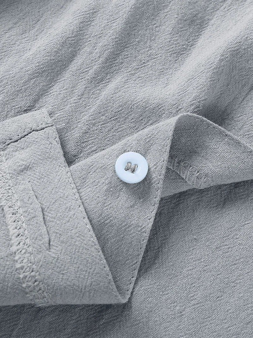 Men's Casual Beach Shirt - Short Sleeve Button Down for Effortless Summer Style MANDOTOS