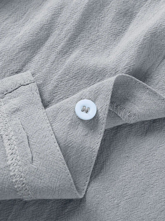 Men's Casual Beach Shirt - Short Sleeve Button Down for Effortless Summer Style MANDOTOS