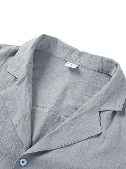 Men's Casual Beach Shirt - Short Sleeve Button Down for Effortless Summer Style MANDOTOS