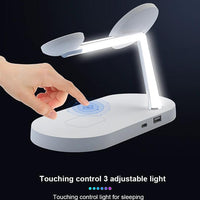 Multifunctional Five-In-One Magnetic Wireless Charging Watch Headset Desktop Mobile Phone Holder Charger 15W Fast Charge MANDOTOS