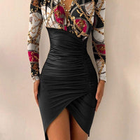 New Printed Slim Dresses For Women MANDOTOS