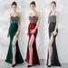 One-shoulder Banquet Temperament Mermaid Dress Suspenders MANDOTOS