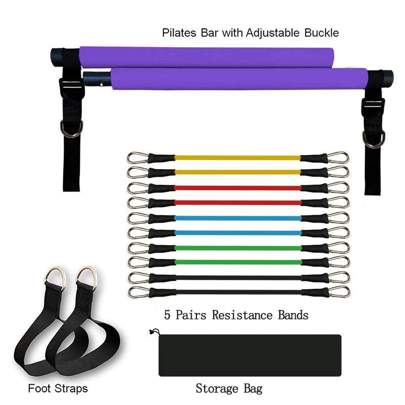 Portable Pilates Bar for Versatile Resistance Training | Elevate Your Fitness Journey! - MANDOTOS