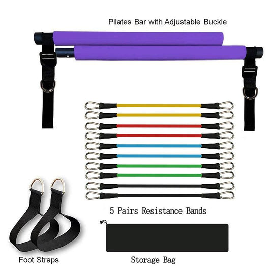 Portable Pilates Bar for Versatile Resistance Training | Elevate Your Fitness Journey! - MANDOTOS