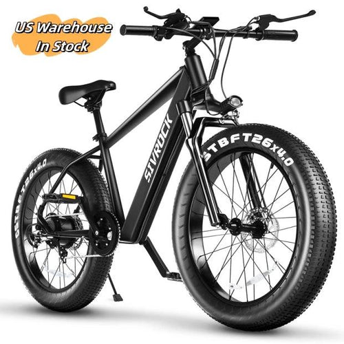 Mandotos electric mountain bike for adults with 26x4-inch fat tires, 1000W motor, 48V 15Ah battery, suitable for trail riding and commuting.
