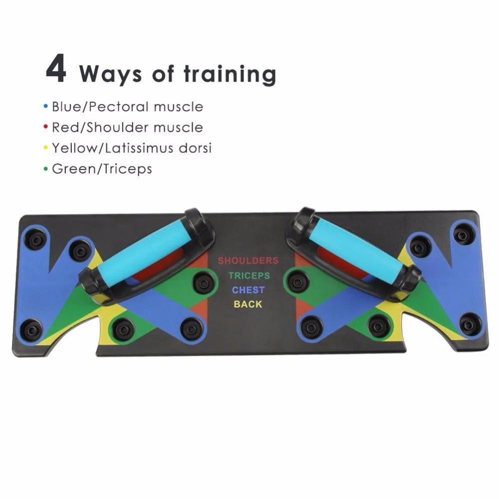 Push Up Rack Edge 9 in 1 Body Building Exercise Fitness Tools Women Men Push-Up Display Shelves and Raisers For GYM Training Body drop shipping Mandotos