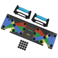 Mandotos 9-in-1 push-up rack and display shelves for body building, gym training, suitable for women and men.