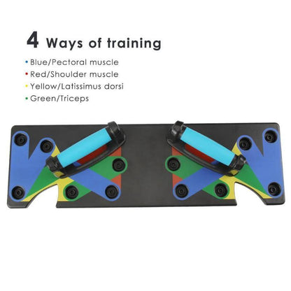 Push Up Rack Edge 9 in 1 Body Building Exercise Fitness Tools Women Men Push-Up Display Shelves and Raisers For GYM Training Body drop shipping Mandotos