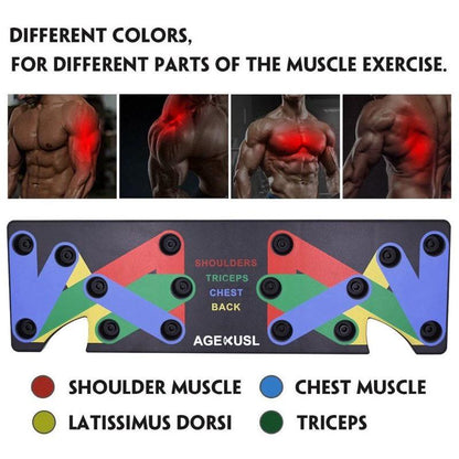 Push Up Rack Edge 9 in 1 Body Building Exercise Fitness Tools Women Men Push-Up Display Shelves and Raisers For GYM Training Body drop shipping Mandotos