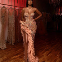 Sexy sequined tube top dress MANDOTOS