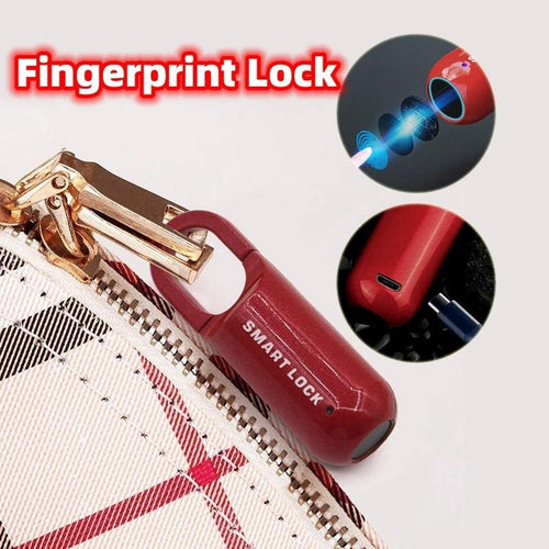 Mandotos smart USB rechargeable fingerprint and code lock backpack with secure zipper compartments and sleek design.