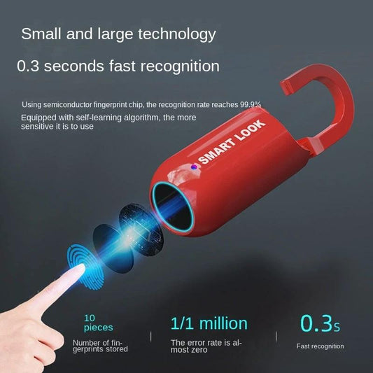 Mandotos Smart USB rechargeable fingerprint and code lock backpack with sleek design and secure access features.