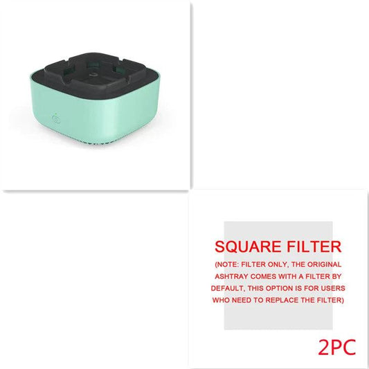 Mandotos smoke removal air purification ashtray with automatic anion purifier, portable car ashtray gadget for cleaner air.