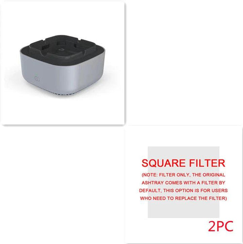 MANDOTOS smoke removal air purification ashtray with automatic anion purifier, portable car ashtray for odor control and fresh air.
