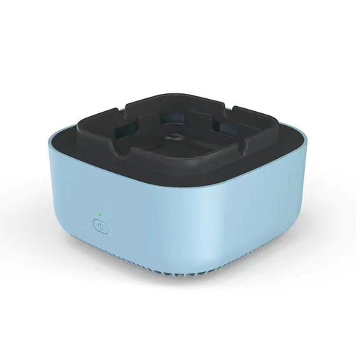 MANDOTOS smoke removal air purification ashtray with automatic anion purifier, portable car ashtray gadget for odor removal.