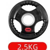 Mandotos three-hole rubber bag for gym weightlifting barbells, designed to protect and secure barbell weights during workouts.