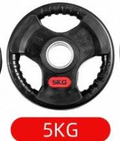 Mandotos three-hole rubber bag for gym weightlifting barbells, designed to protect and secure barbell rubber components.