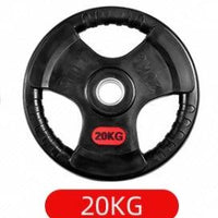 Mandotos three-hole rubber bag for gym weightlifting barbells, designed to protect and secure the barbell during workouts