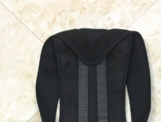 Mandotos spine bending posture corrector worn around the shoulders and back to improve posture and spinal alignment.