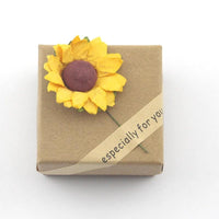 Sunflower Double Lettering Necklace MANDOTOS