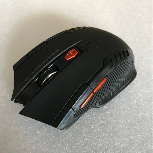Wireless MANDOTOS mouse with ergonomic design and optical sensor, shown on a white background.