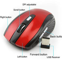 Mandotos wireless office computer mouse, sleek black design, suitable for office work and computer use, lightweight and ergonomic.