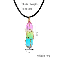 Women's Transparent Geometric Diamond Crystal Necklace MANDOTOS