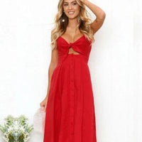 Women Summer Dresses Sleeveless Backless Strap Long Close-fitting Sheath Female Party Evening Dresses Vestidos MANDOTOS