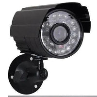 MANDOTOS 1000TVL infrared night vision security camera with waterproof housing and adjustable mount for outdoor surveillance.